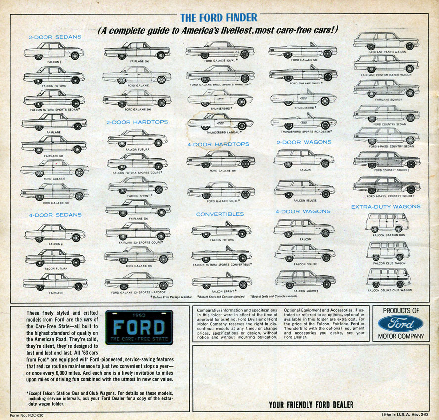 1963 Ford Detail Brochure Page 6